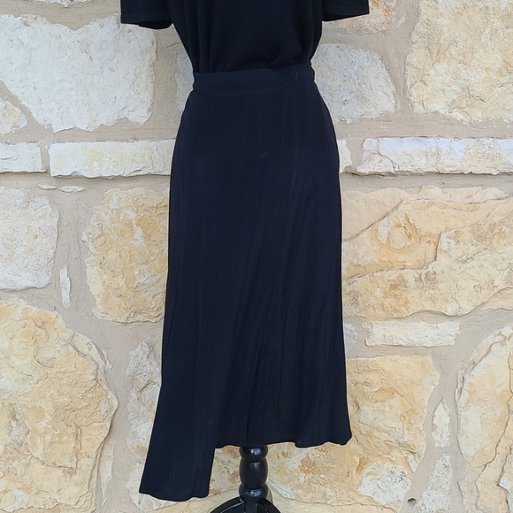 Norton McNaughton Vintage Black Maxi Skirt - Picture 1 of 4